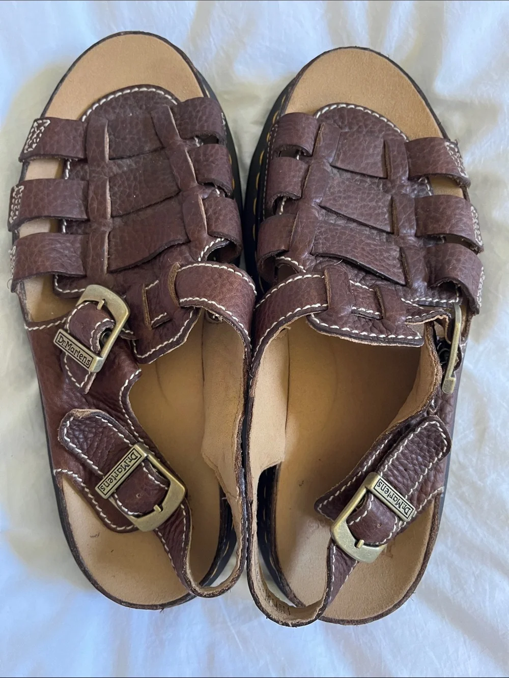 Dr. Martens Martins unisex platform fisherman sandals 8092 brown